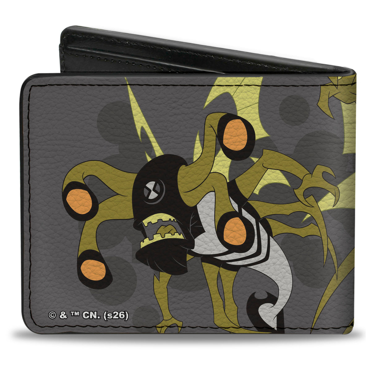 Bi-Fold Wallet -BEN 10 Stinkfly Poses and Title Logo Grays/Yellow Bi-Fold Wallets Ben 10