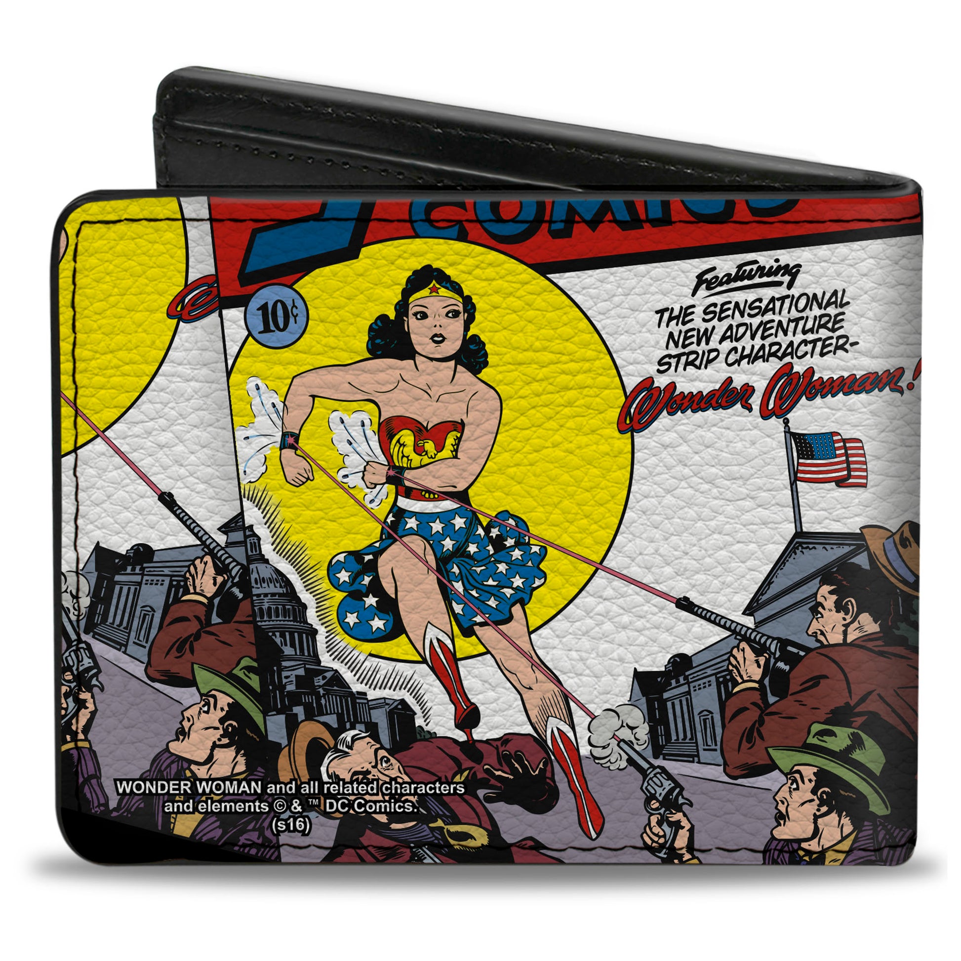 Bi-Fold Wallet - Classic Wonder Woman SENSATION COMICS #1 Cover Pose Bi-Fold Wallets DC Comics