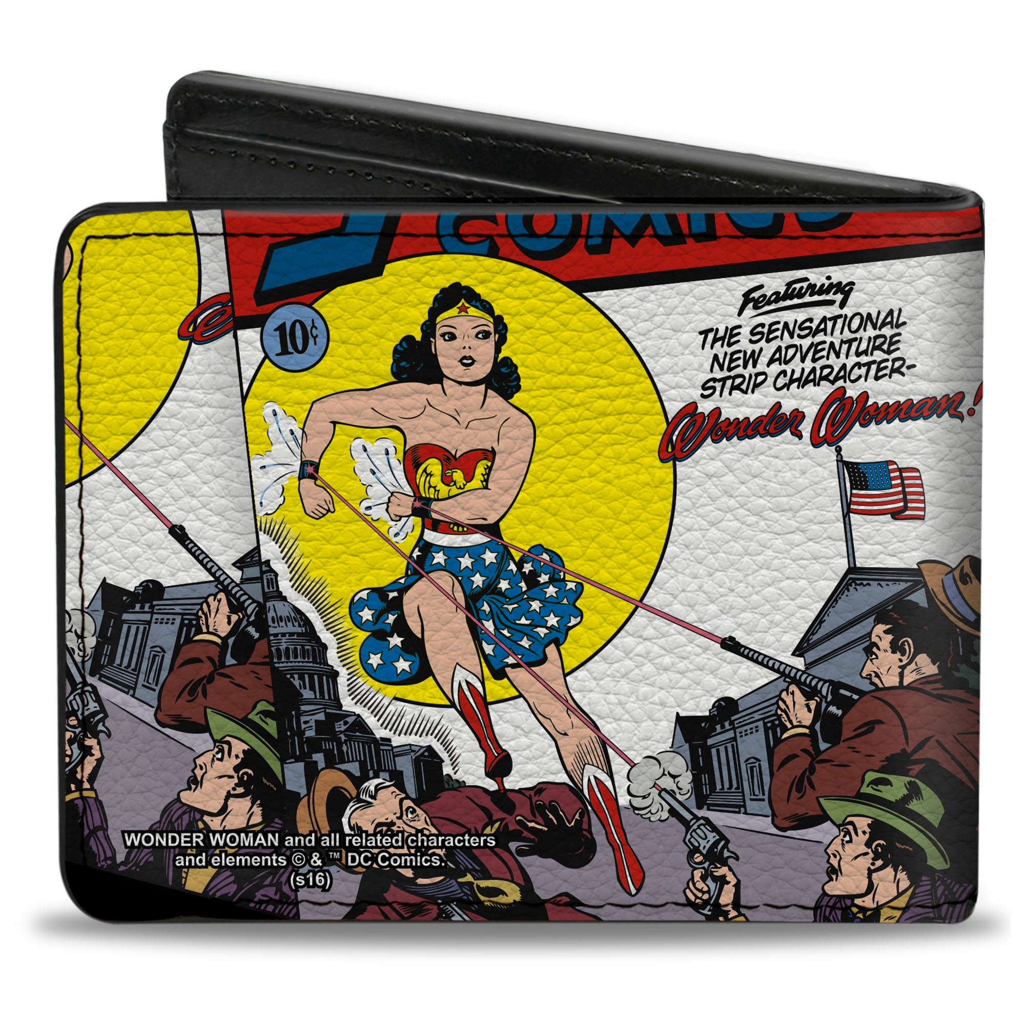 Bi-Fold Wallet - Classic Wonder Woman SENSATION COMICS #1 Cover Pose Bi-Fold Wallets DC Comics