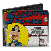Bi-Fold Wallet - Classic Wonder Woman SENSATION COMICS #1 Cover Pose Bi-Fold Wallets DC Comics