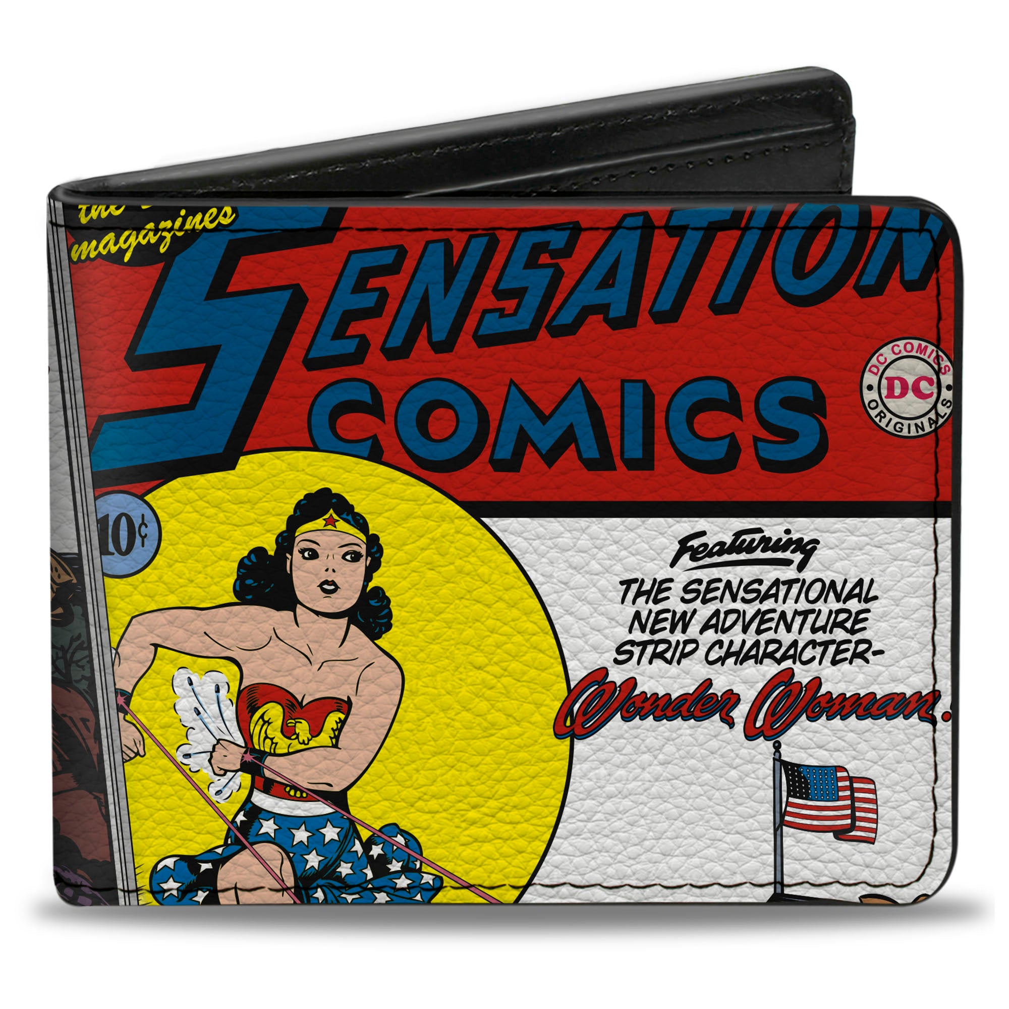 Bi-Fold Wallet - Classic Wonder Woman SENSATION COMICS #1 Cover Pose Bi-Fold Wallets DC Comics
