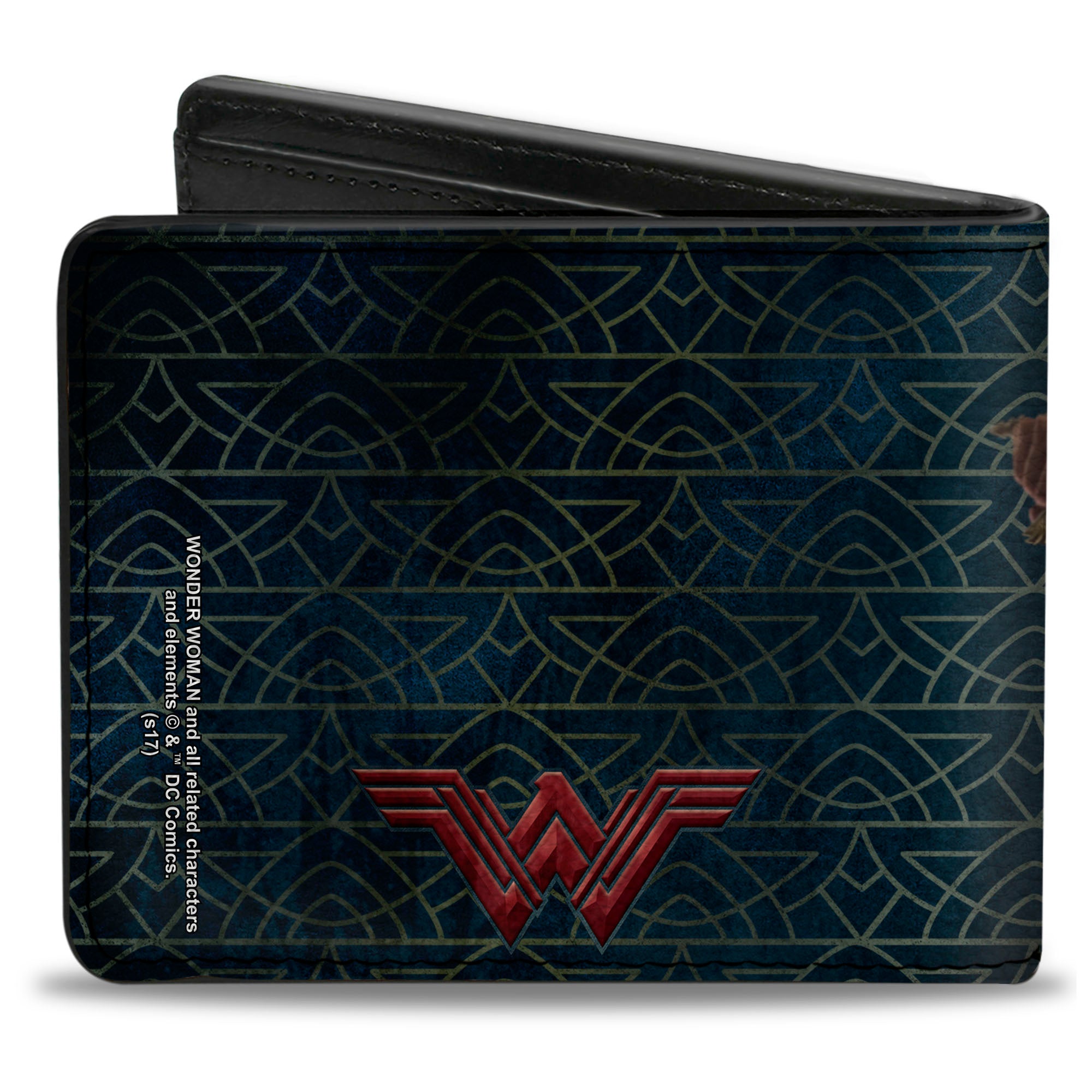 Bi-Fold Wallet - Wonder Woman 2017 Sword Action Pose + Icon Blue/Gold/Red Bi-Fold Wallets DC Comics