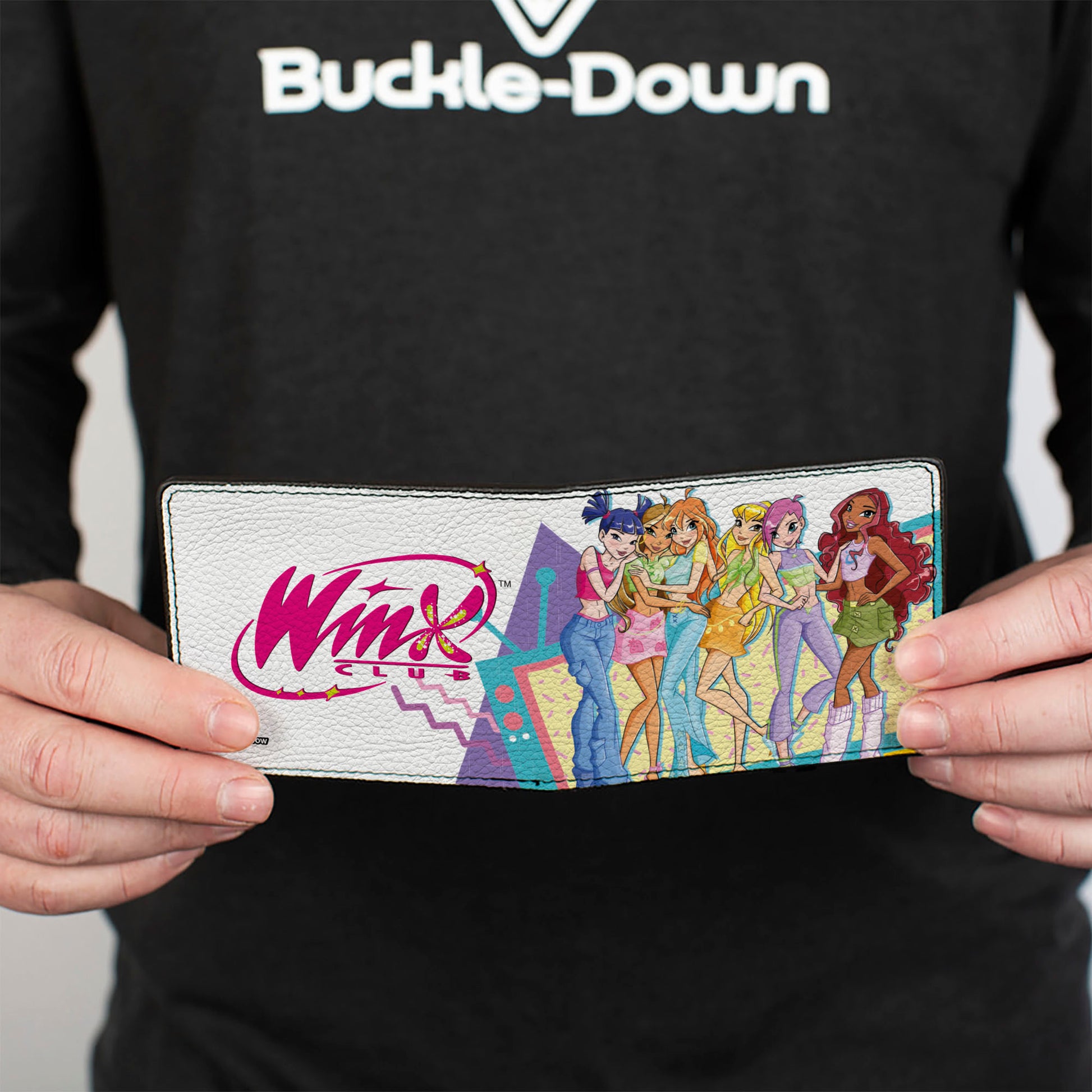 Bi-Fold Wallet - WINX CLUB Character Group Pose and Title Logo White/Multi Color Bi-Fold Wallets Spy x Family