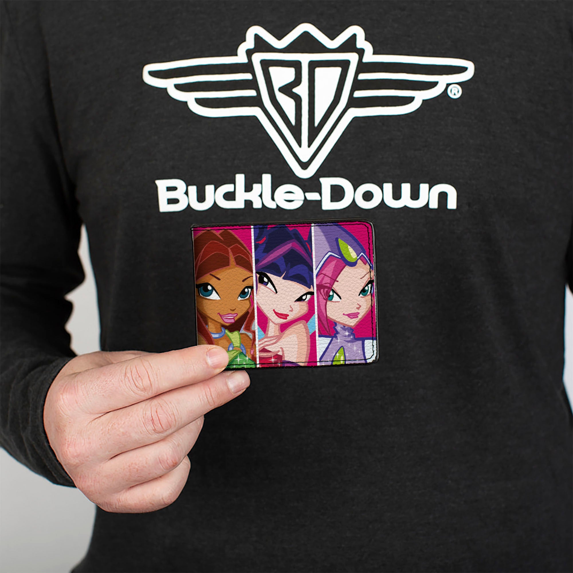 Bi-Fold Wallet - Winx Club Fairies Character Pose Blocks Multi Color Bi-Fold Wallets Winx Club