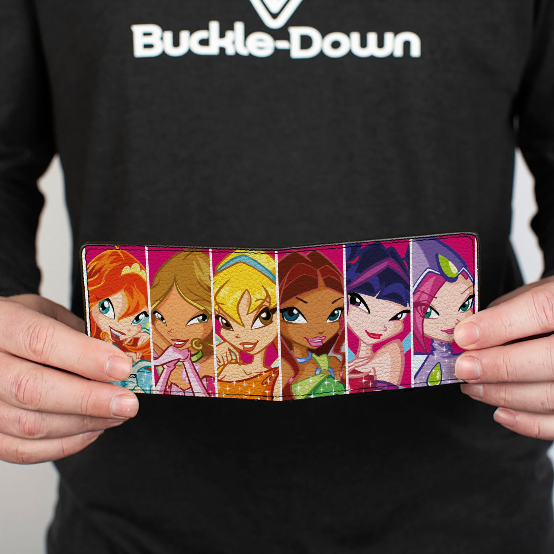 Bi-Fold Wallet - Winx Club Fairies Character Pose Blocks Multi Color Bi-Fold Wallets Winx Club