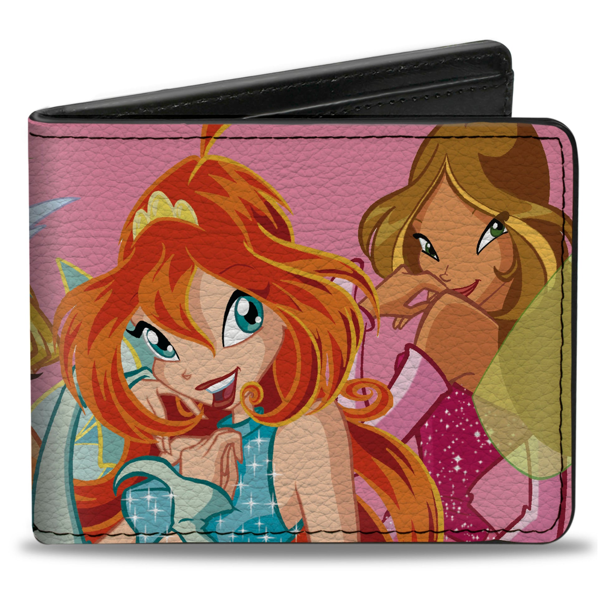 Bi-Fold Wallet - Winx Club Fairies Character Group Pose Pink Bi-Fold Wallets Spy x Family