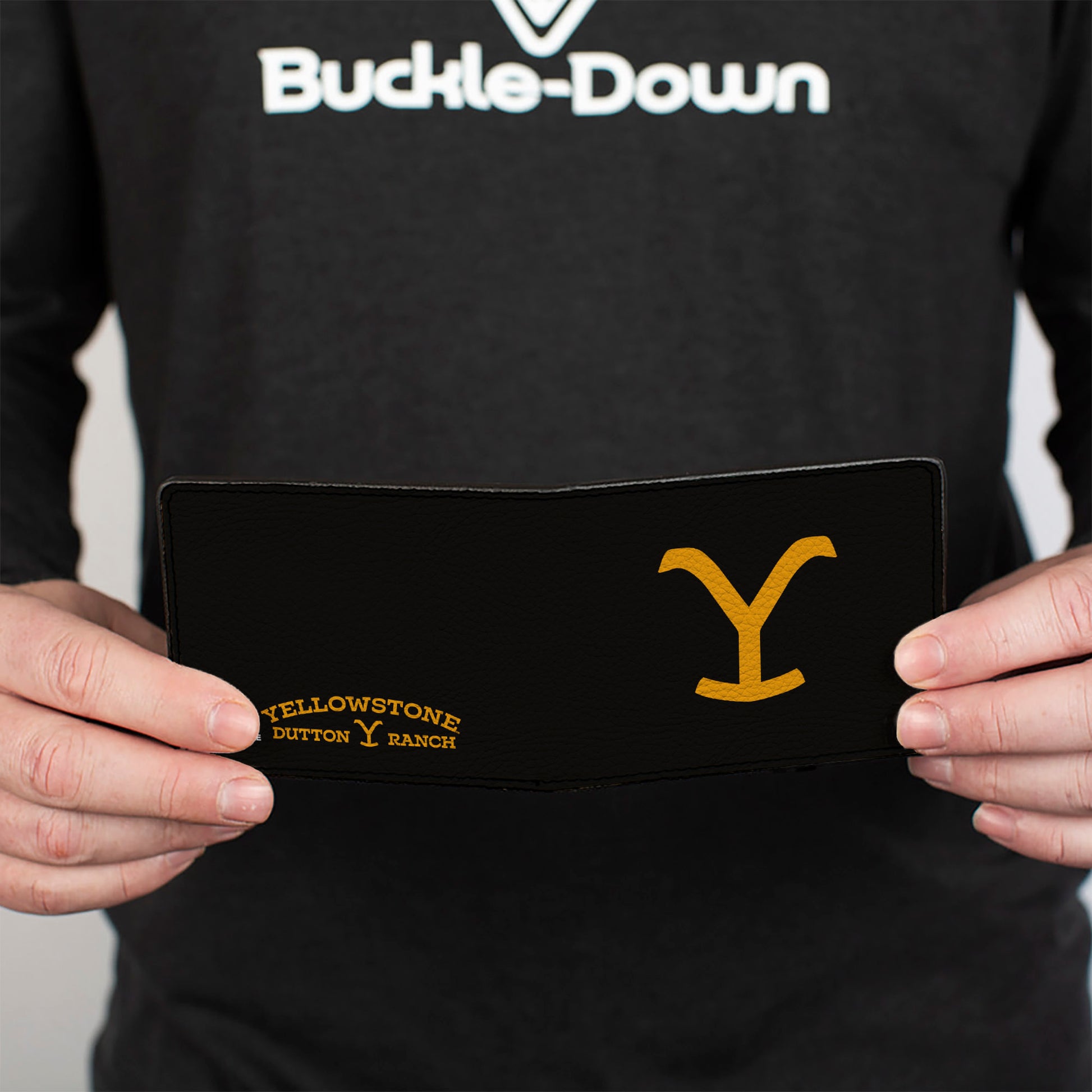 Bi-Fold Wallet - Yellowstone Y Logo + Title Icon Black/Yellow Bi-Fold Wallets Yellowstone