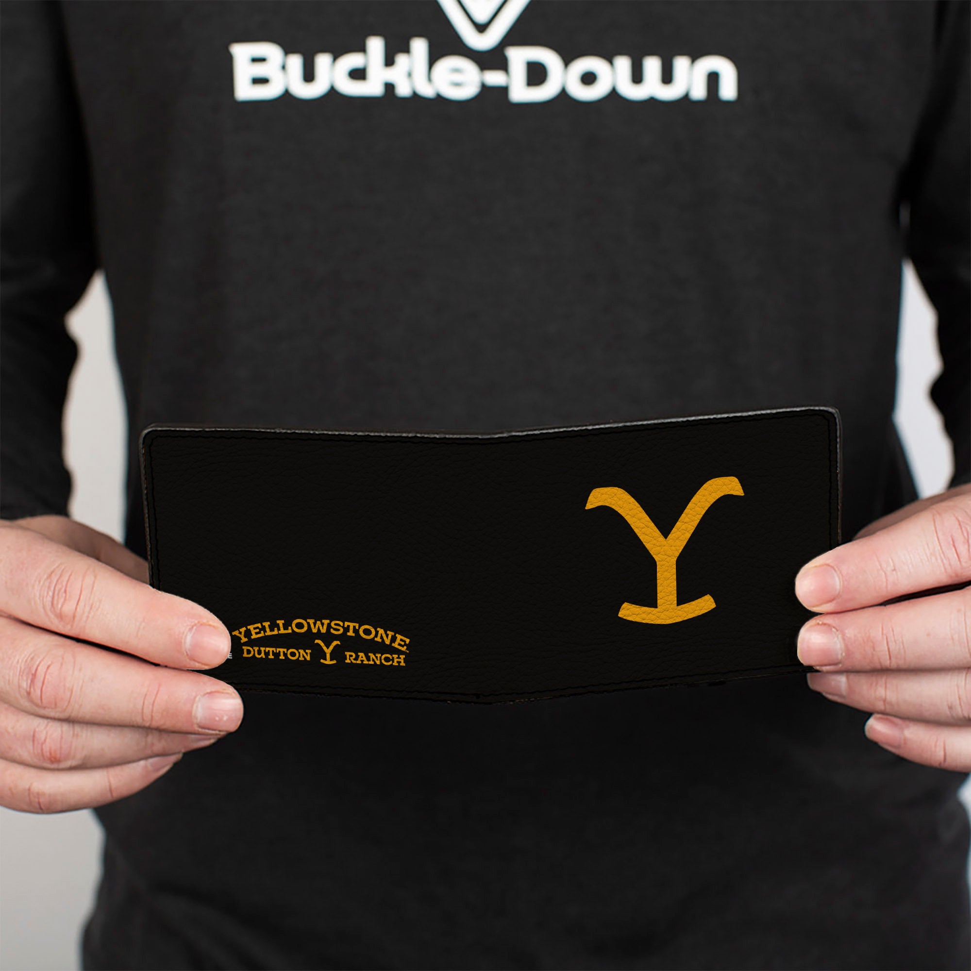 Bi-Fold Wallet - Yellowstone Y Logo + Title Icon Black/Yellow Bi-Fold Wallets Yellowstone