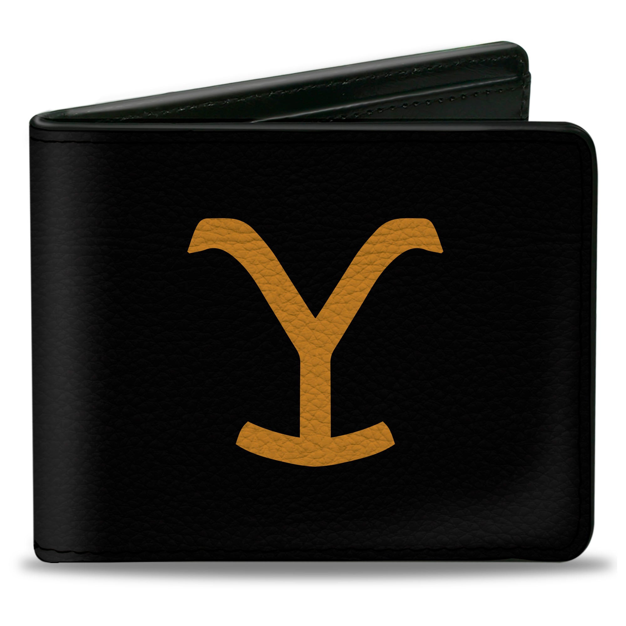 Bi-Fold Wallet - Yellowstone Y Logo + Title Icon Black/Yellow Bi-Fold Wallets Yellowstone