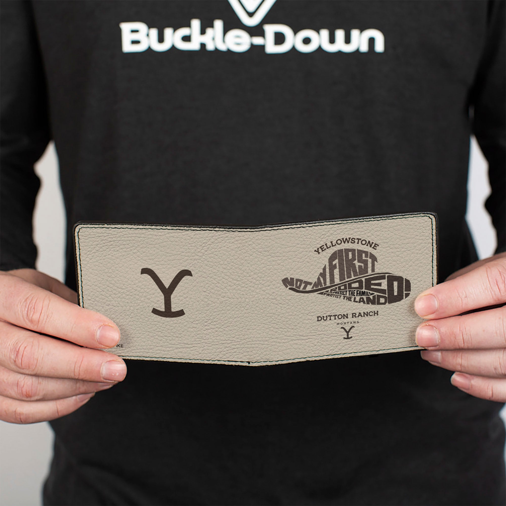Bi-Fold Wallet - Yellowstone NOT MY FIRST RODEO Typography Beige/Browns Bi-Fold Wallets Yellowstone