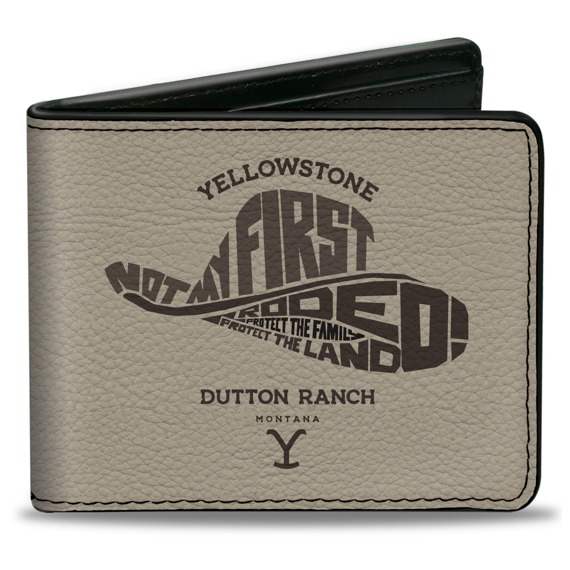 Bi-Fold Wallet - Yellowstone NOT MY FIRST RODEO Typography Beige/Browns Bi-Fold Wallets Yellowstone