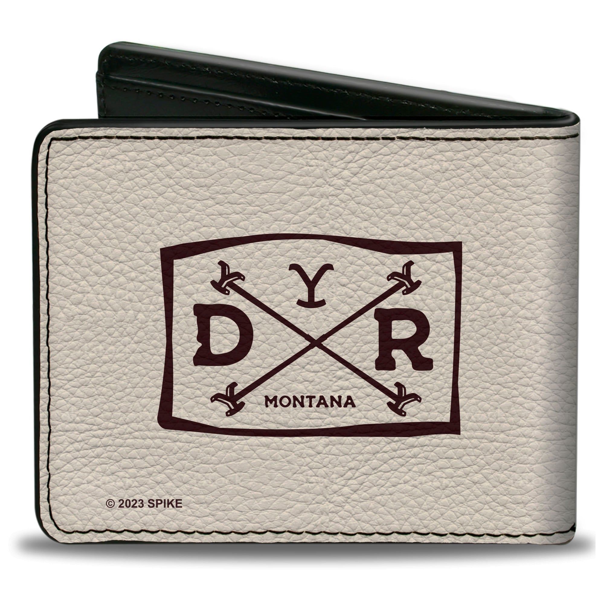 Bi-Fold Wallet - YELLOWSTONE WE DON'T CHOOSE THE WAY Badge White/Brown Bi-Fold Wallets Yellowstone