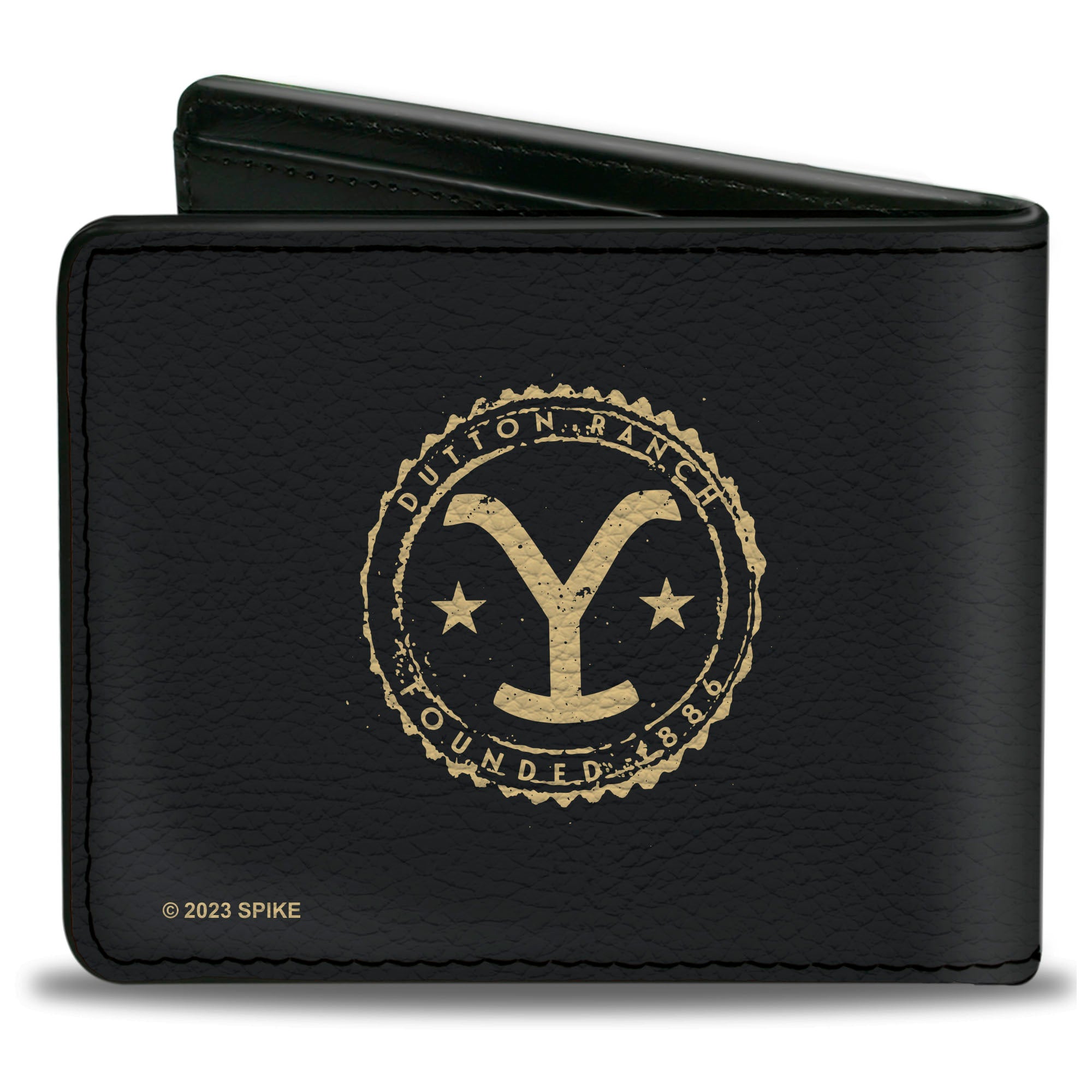 Bi-Fold Wallet - Yellowstone YOUR RANCH YOUR RULES Landscape Black/Beige Bi-Fold Wallets Yellowstone