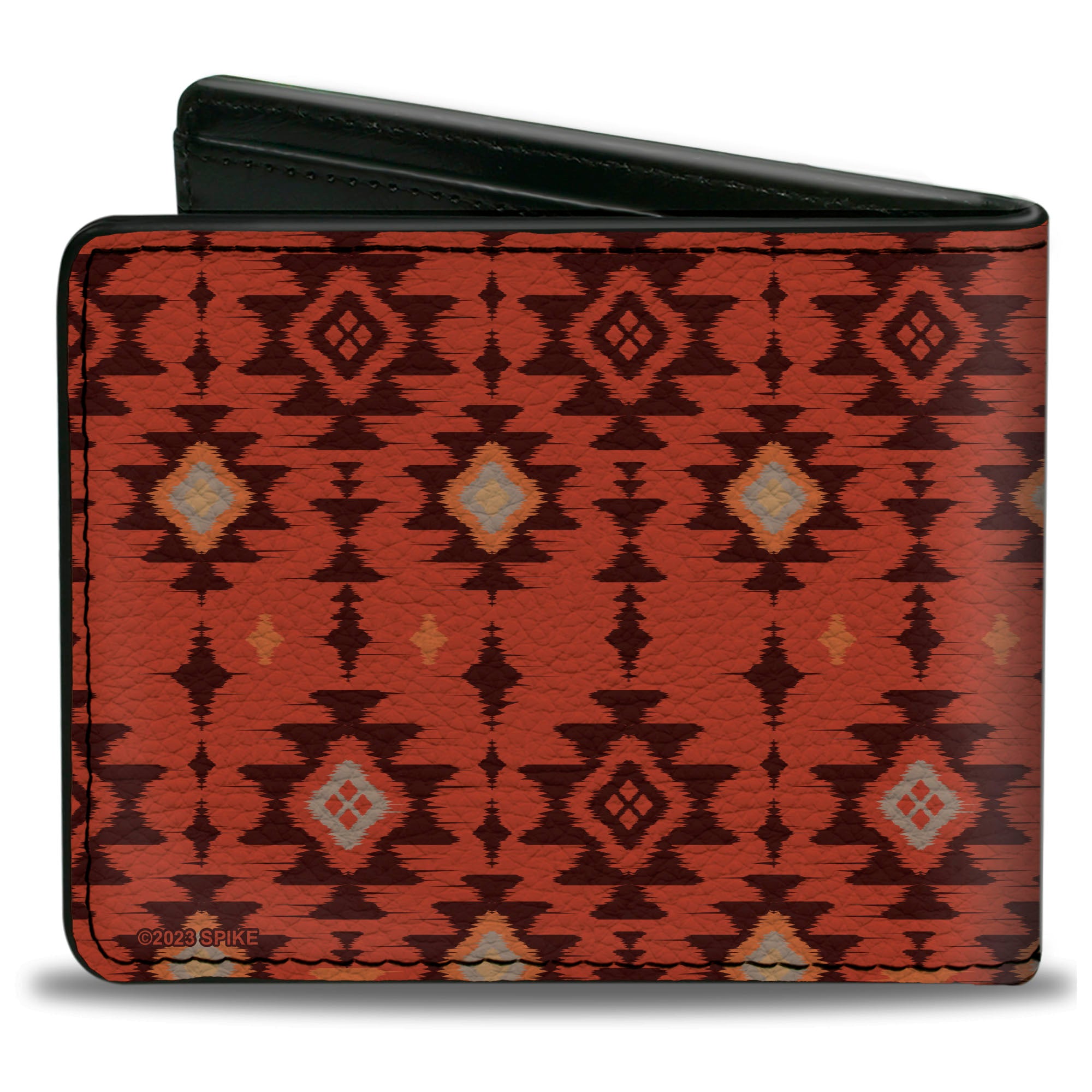 Bi-Fold Wallet - Yellowstone Dutton Ranch EST 1886 and Native American Pattern Multi Color/Beige Bi-Fold Wallets Yellowstone