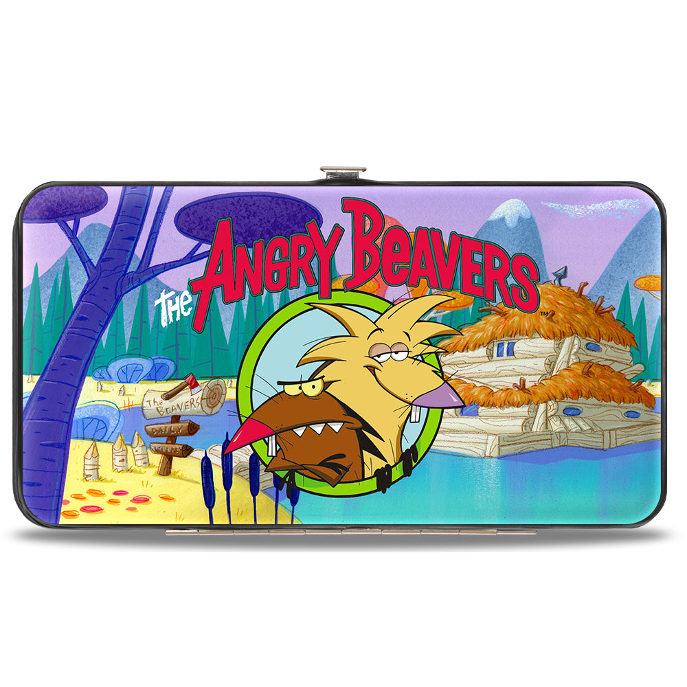 Hinged Wallet - THE ANGRY BEAVERS Pose Dam House Hinged Wallets Angry Beavers