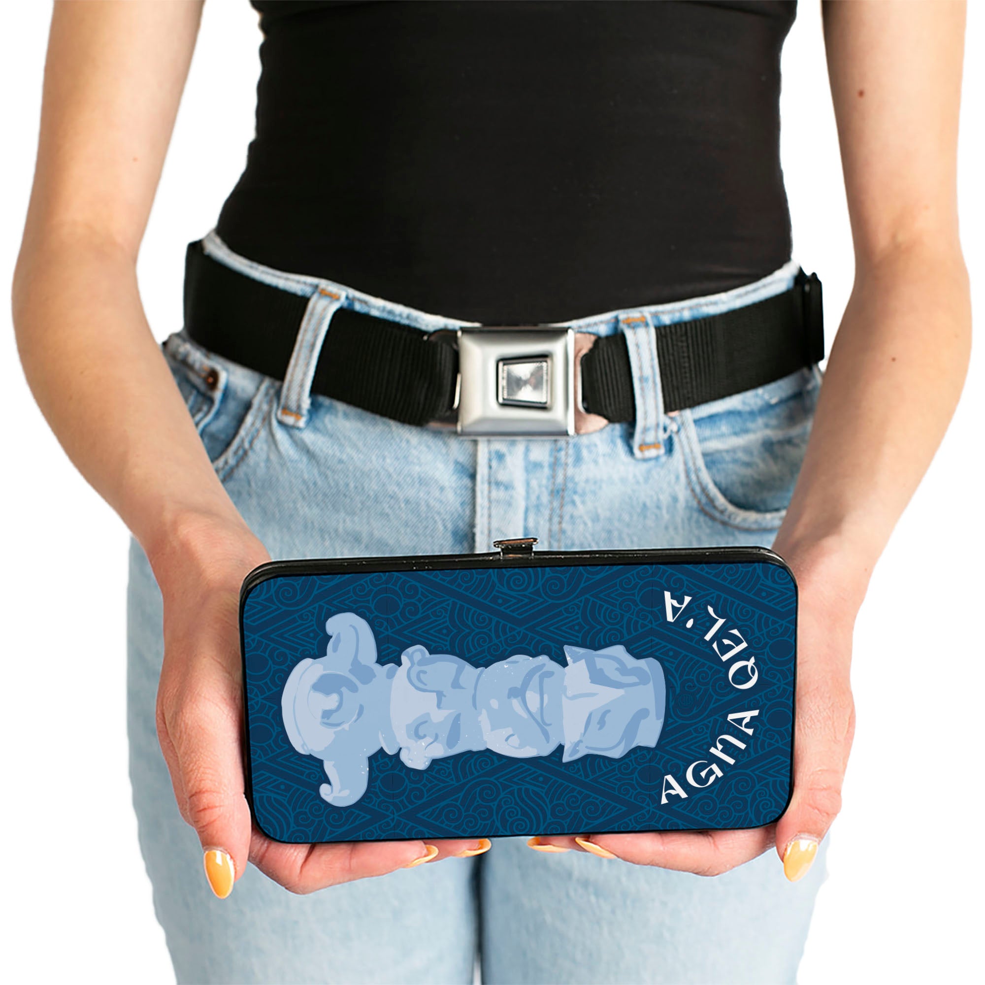 Hinged Wallet - Avatar Last Airbender AGNA QEL'A WATER TRIBE Blues Hinged Wallets Avatar The Last Airbender