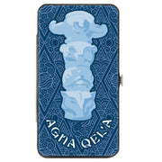 Hinged Wallet - Avatar Last Airbender AGNA QEL'A WATER TRIBE Blues Hinged Wallets Avatar The Last Airbender