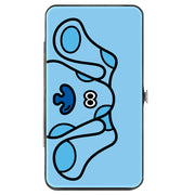 Hinged Wallet - Blue's Clues Blue Face + Paw Print Blues Hinged Wallets Blue's Clues