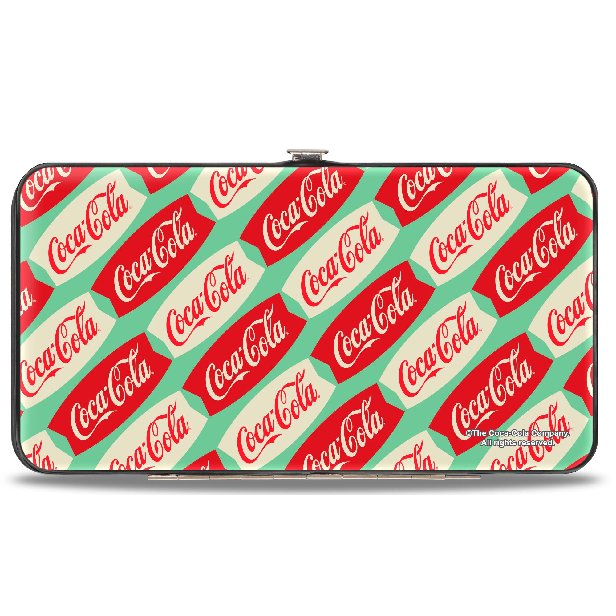 Hinged Wallet - Coca-Cola Script Marquee Logo Green/Red/White Hinged Wallets Coca-Cola