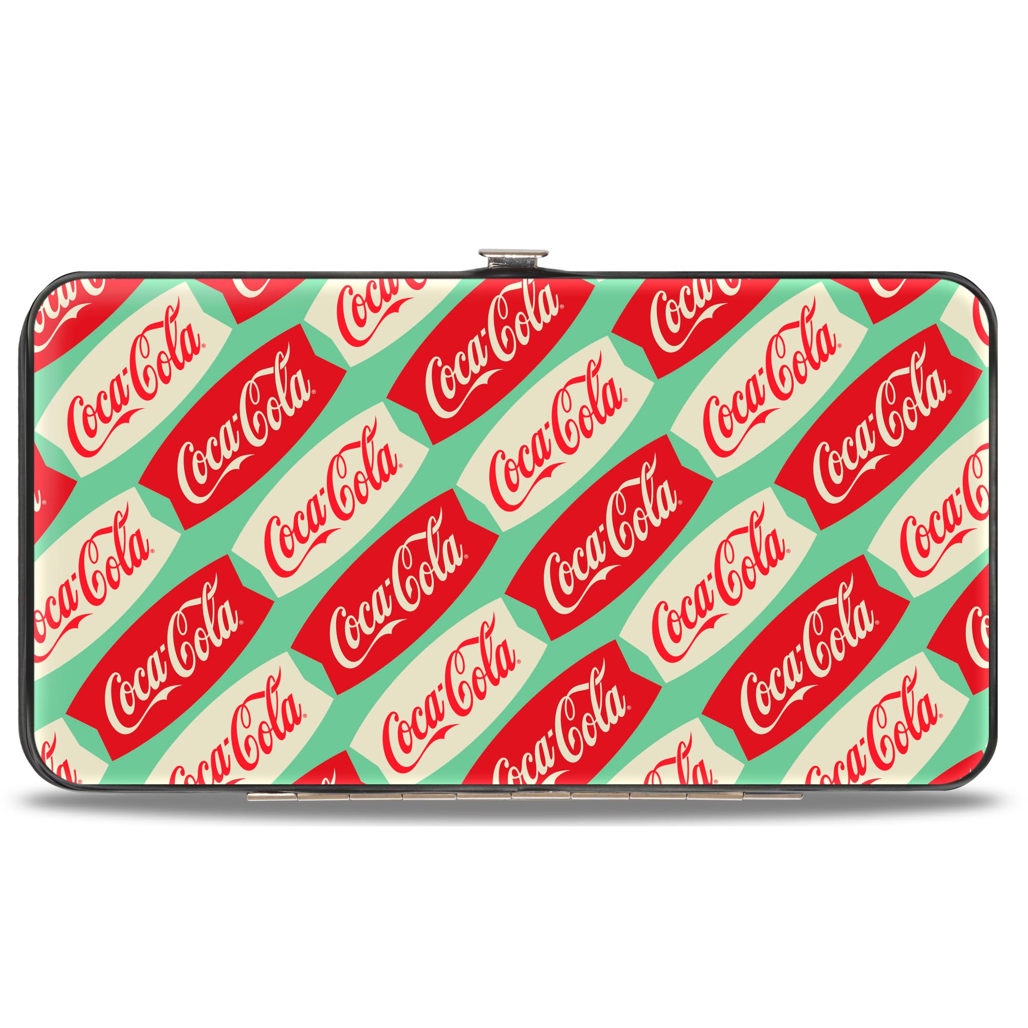 Hinged Wallet - Coca-Cola Script Marquee Logo Green/Red/White Hinged Wallets Coca-Cola