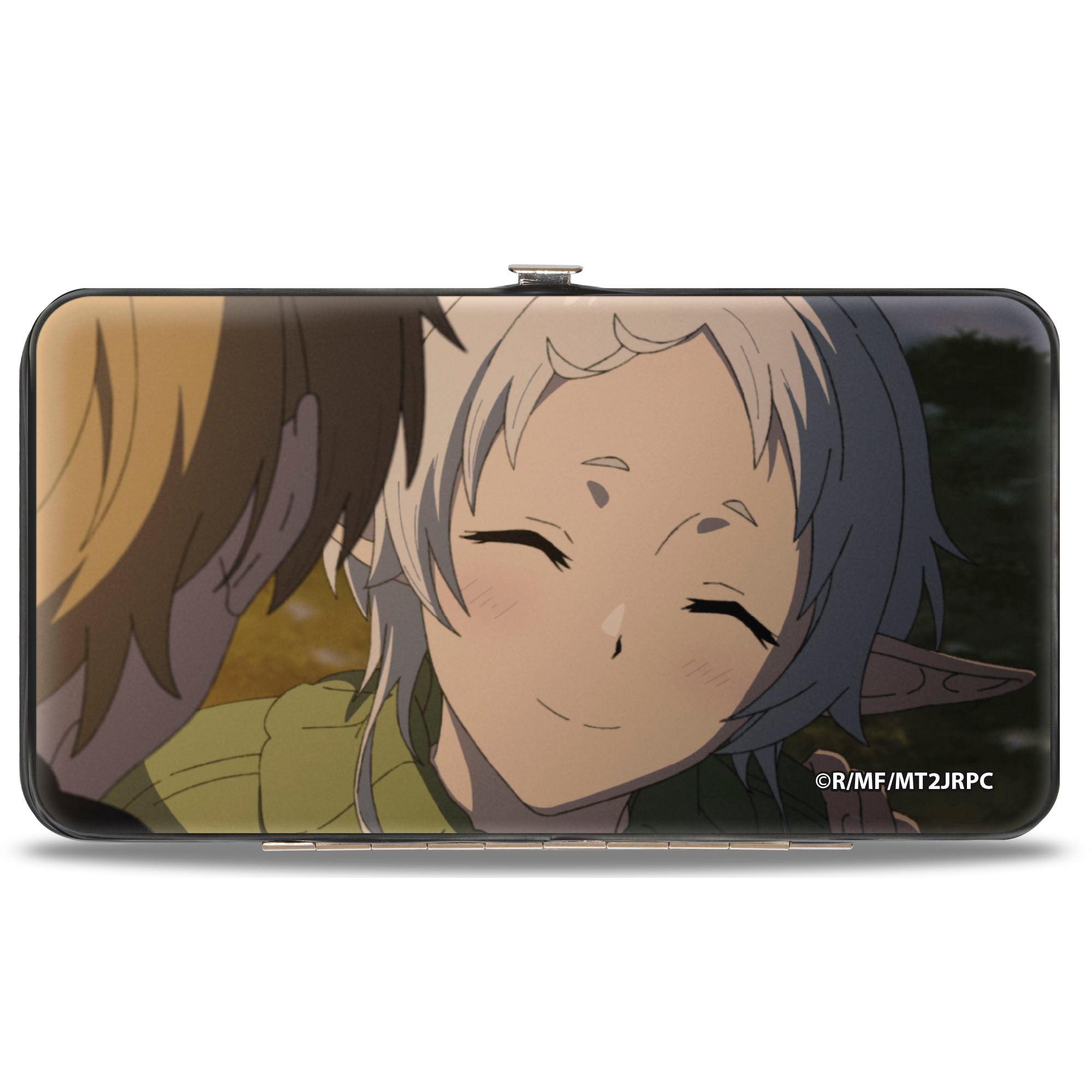 Hinged Wallet - Mushoku Tensei Rudeus Greyrat and Sylphiette Scene Hinged Wallets Mushoku Tensei Jobless Reincarnation