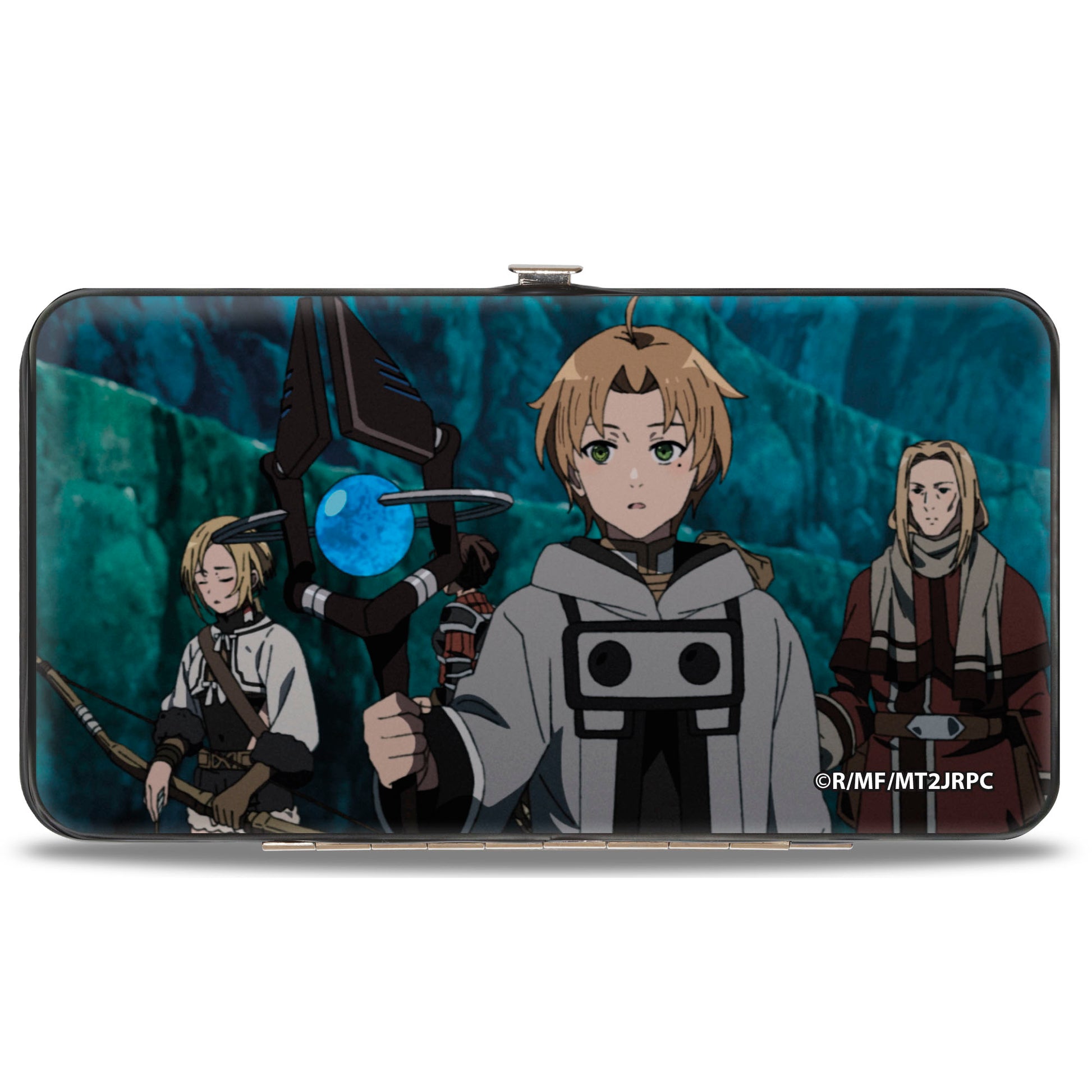 Hinged Wallet - MUSHOKU TENSEI Two Group Pose Labyrinth Scenes Hinged Wallets Mushoku Tensei Jobless Reincarnation