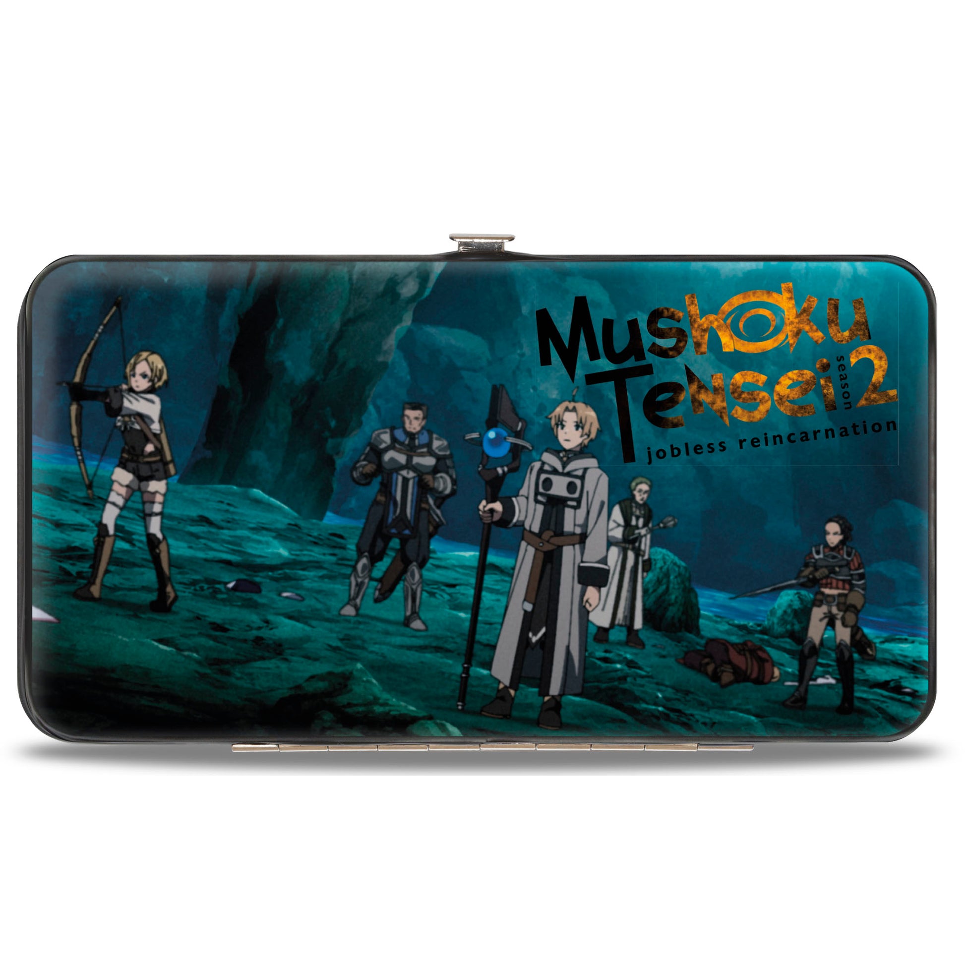 Hinged Wallet - MUSHOKU TENSEI Two Group Pose Labyrinth Scenes Hinged Wallets Mushoku Tensei Jobless Reincarnation