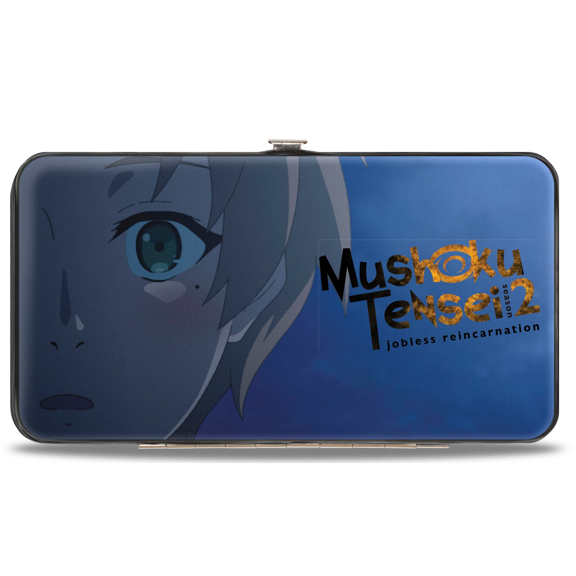 Hinged Wallet - MUSHOKU TENSEI Rudeus Greyrat and Fitz Close-Up Faces Blues Hinged Wallets Mushoku Tensei Jobless Reincarnation