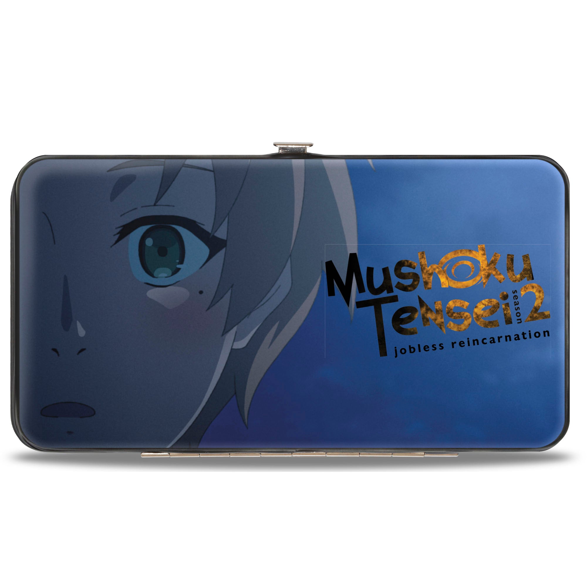Hinged Wallet - MUSHOKU TENSEI Rudeus Greyrat and Fitz Close-Up Faces Blues Hinged Wallets Mushoku Tensei Jobless Reincarnation