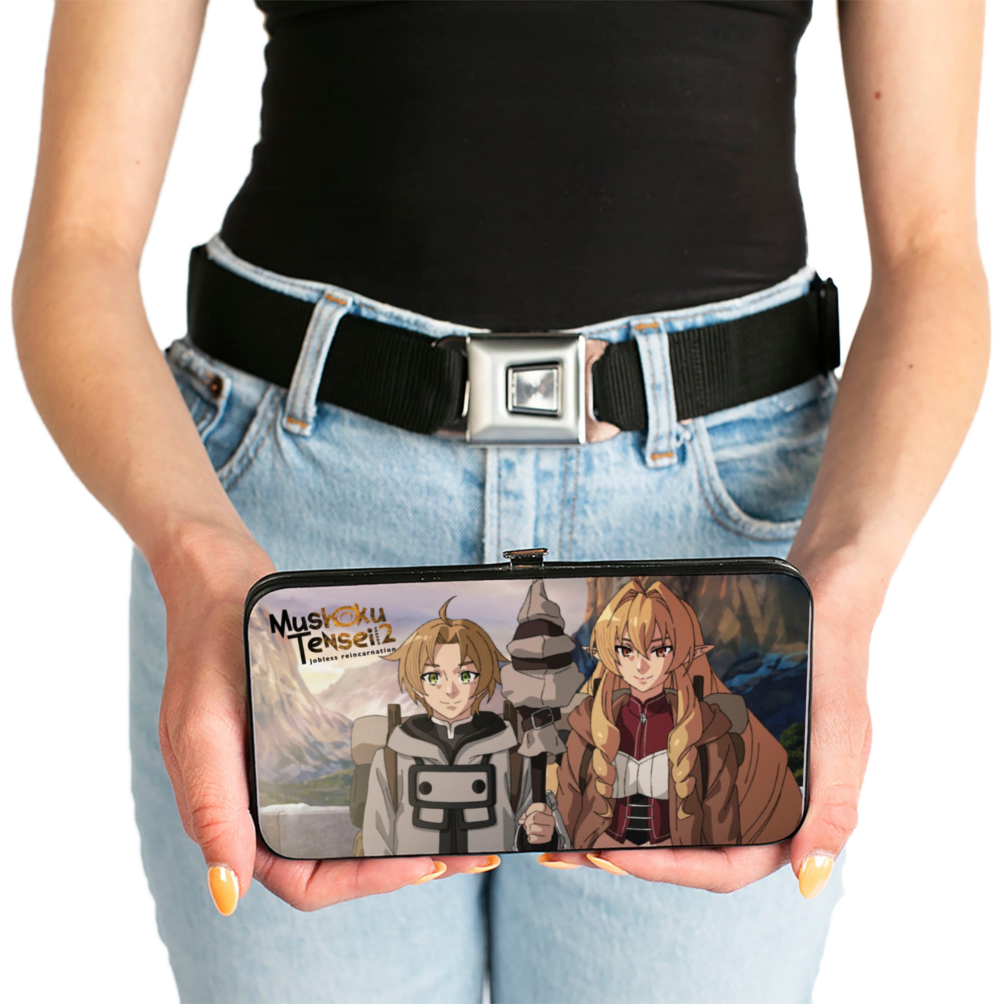 Hinged Wallet - Mushoku Tensei Character Group Poses Hinged Wallets Mushoku Tensei Jobless Reincarnation
