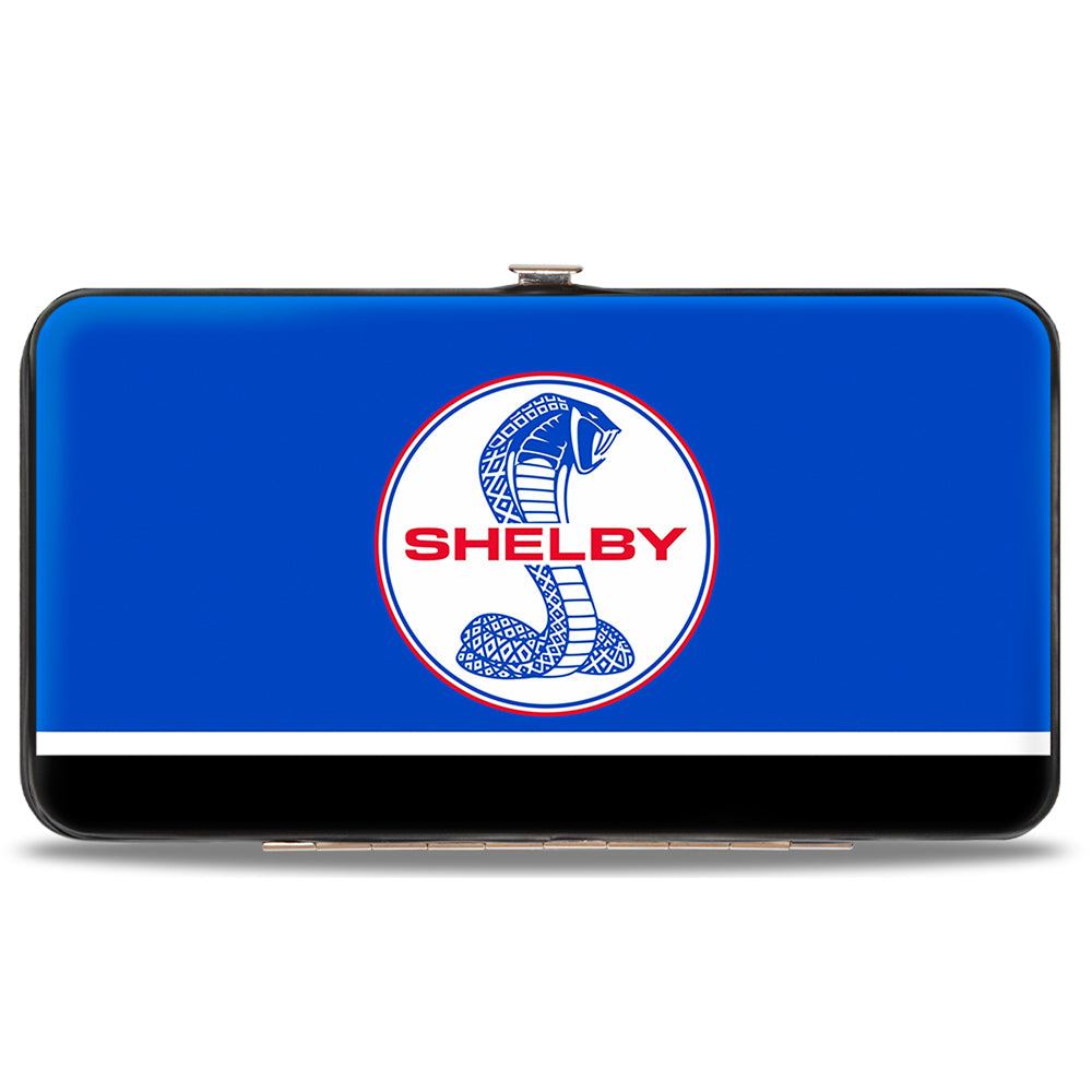 Hinged Wallet - SHELBY Tiffany Split Stripe Blue Red White Black Hinged Wallets Shelby