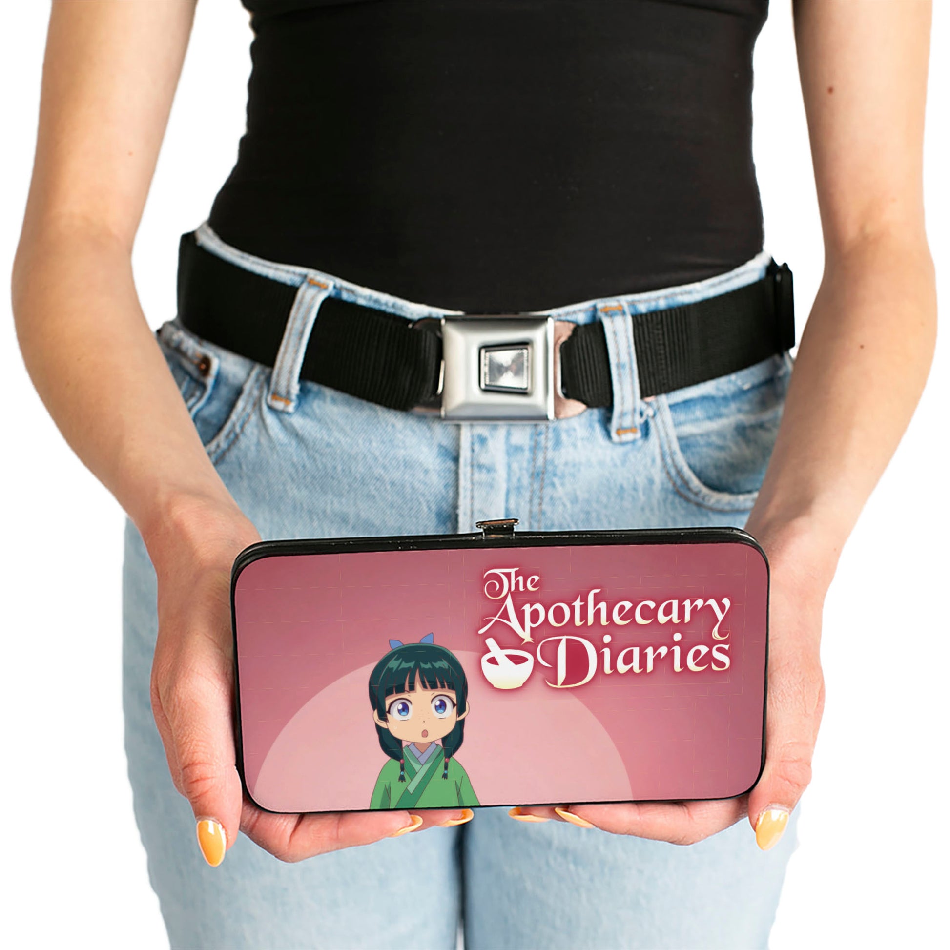 Hinged Wallet - THE APOTHECARY DIARIES Chibi Maomao Poses Pinks/Greens Hinged Wallets The Apothecary Diaries