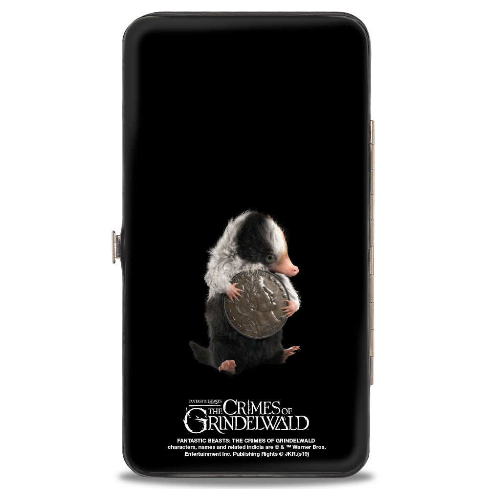 Hinged Wallet - Fantastic Beasts The Crimes of Grindelwald Baby Niffler's Stacked + Baby Niffler Coin Pose Hinged Wallets Fantastic Beasts and Where to Find Them