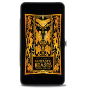 Hinged Wallet - FANTASTIC BEASTS THE CRIMES OF GRINDEWALD Obscurus Book Binding Black Golds Hinged Wallets Fantastic Beasts and Where to Find Them