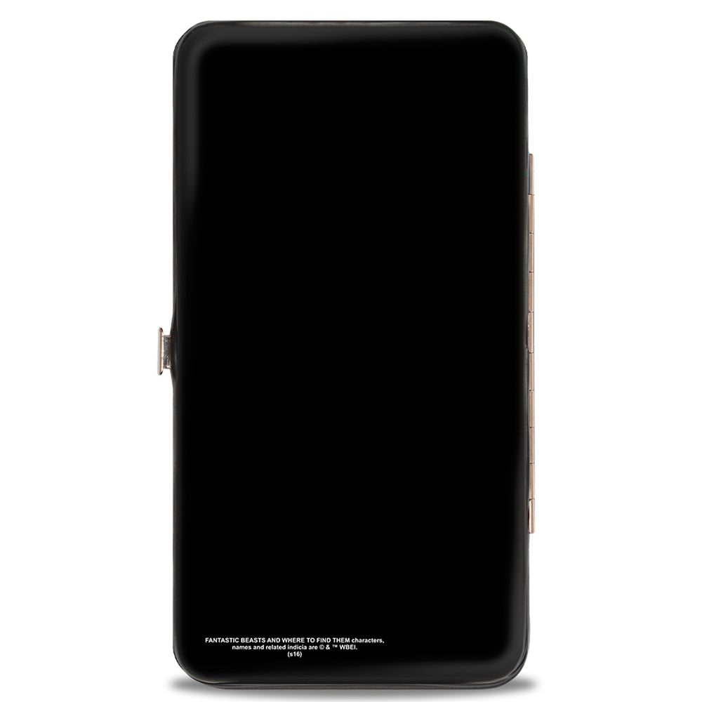 Hinged Wallet - FANTASTIC BEAST AND WHERE TO FIND THEM Ship Post Card A MAGICAL WELCOME TO NEW YORK Hinged Wallets Fantastic Beasts and Where to Find Them