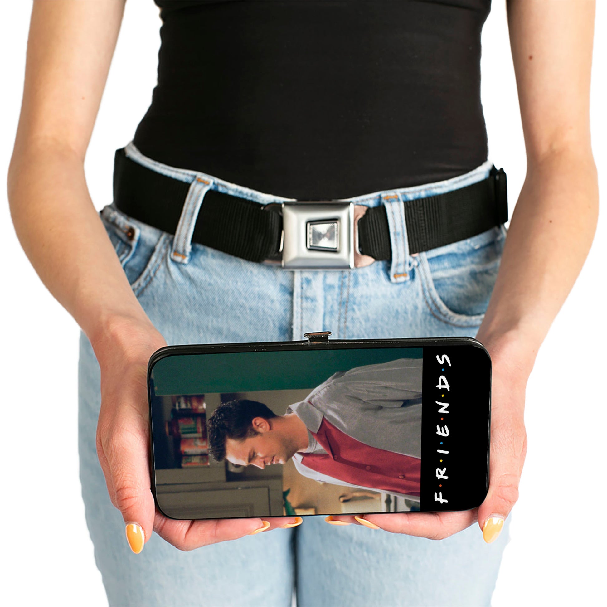 Hinged Wallet - FRIENDS Monica's Turkey Head + Chandler Vivid Pose Hinged Wallets Friends