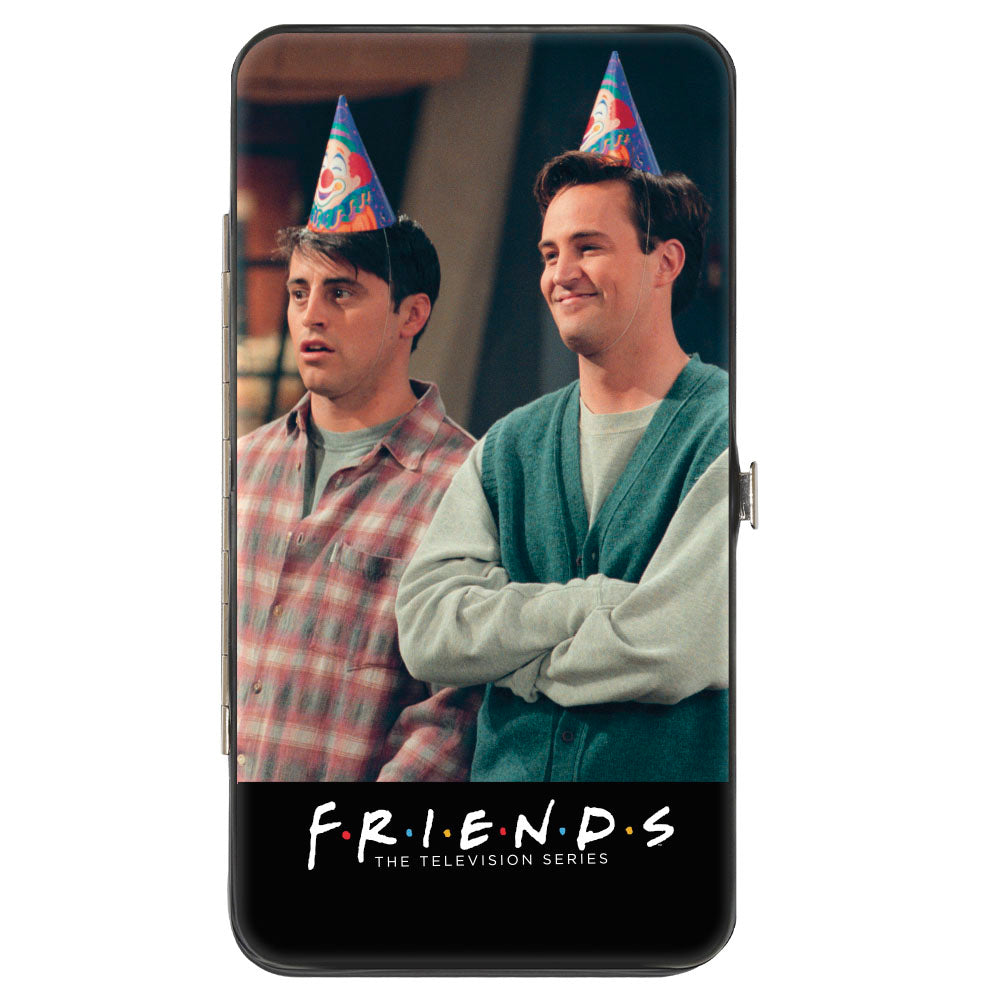 Hinged Wallet - FRIENDS Joey and Chandler Party Hat Pose + Rachel and Ross Hugging Pose Hinged Wallets Friends
