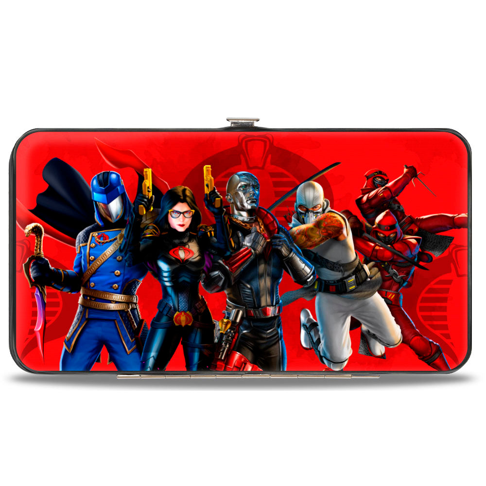 Hinged Wallet - GI Joe COBRA Agents Group Pose and Logo Reds Hinged Wallets GI Joe