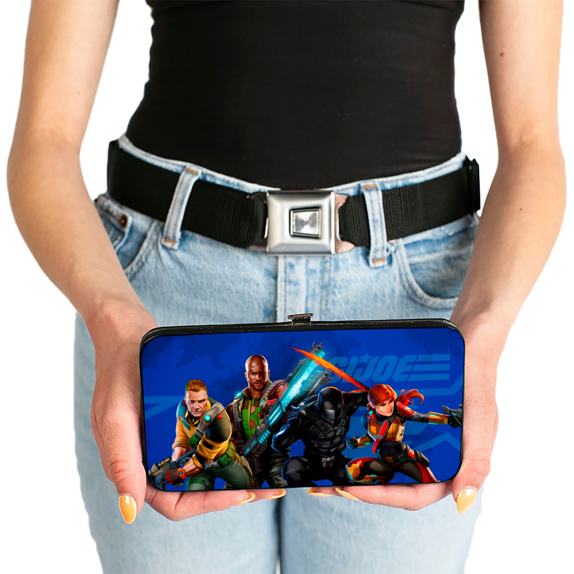 Hinged Wallet - GI Joe Unit Agents Group Pose and Logo Blues Hinged Wallets GI Joe