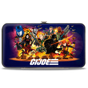 Hinged Wallet - GI Joe Universe Agents Explosion Group Pose and Logo Blue Hinged Wallets GI Joe