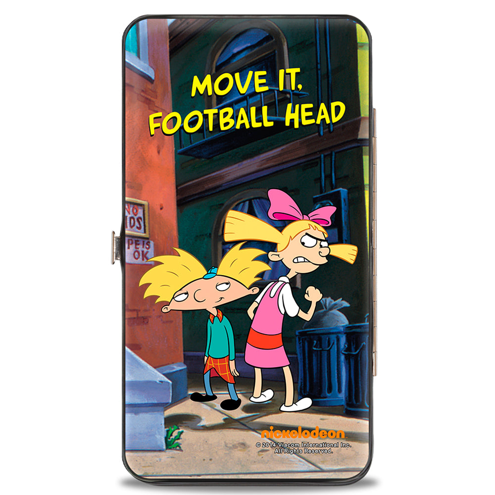 Hinged Wallet - Arnold & Helga Pose MOVE IT, FOOTBALL HEAD Hinged Wallets Hey Arnold