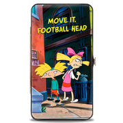Hinged Wallet - Arnold & Helga Pose MOVE IT, FOOTBALL HEAD Hinged Wallets Hey Arnold