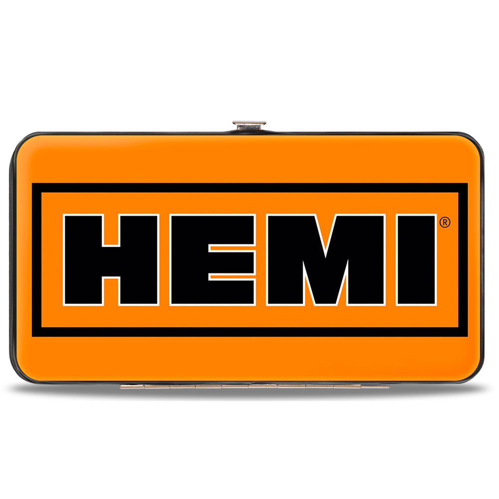 Hinged Wallet - HEMI Bold2 Orange Black White Black Hinged Wallets Hemi
