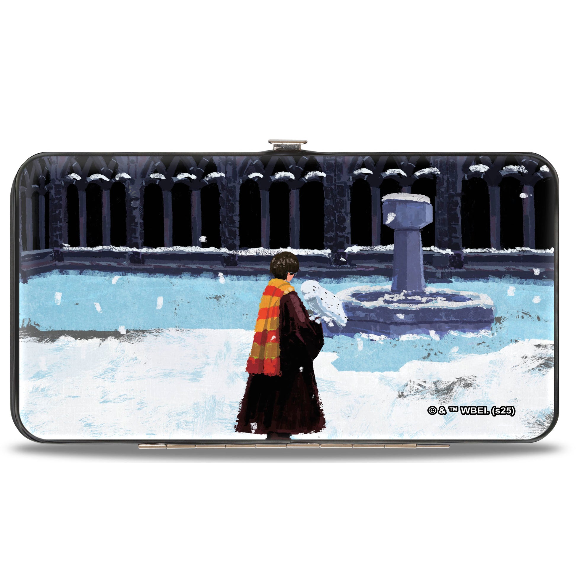 Hinged Wallet - Harry Potter and Hedwig Impressionist Snow Scenes Hinged Wallets Harry Potter