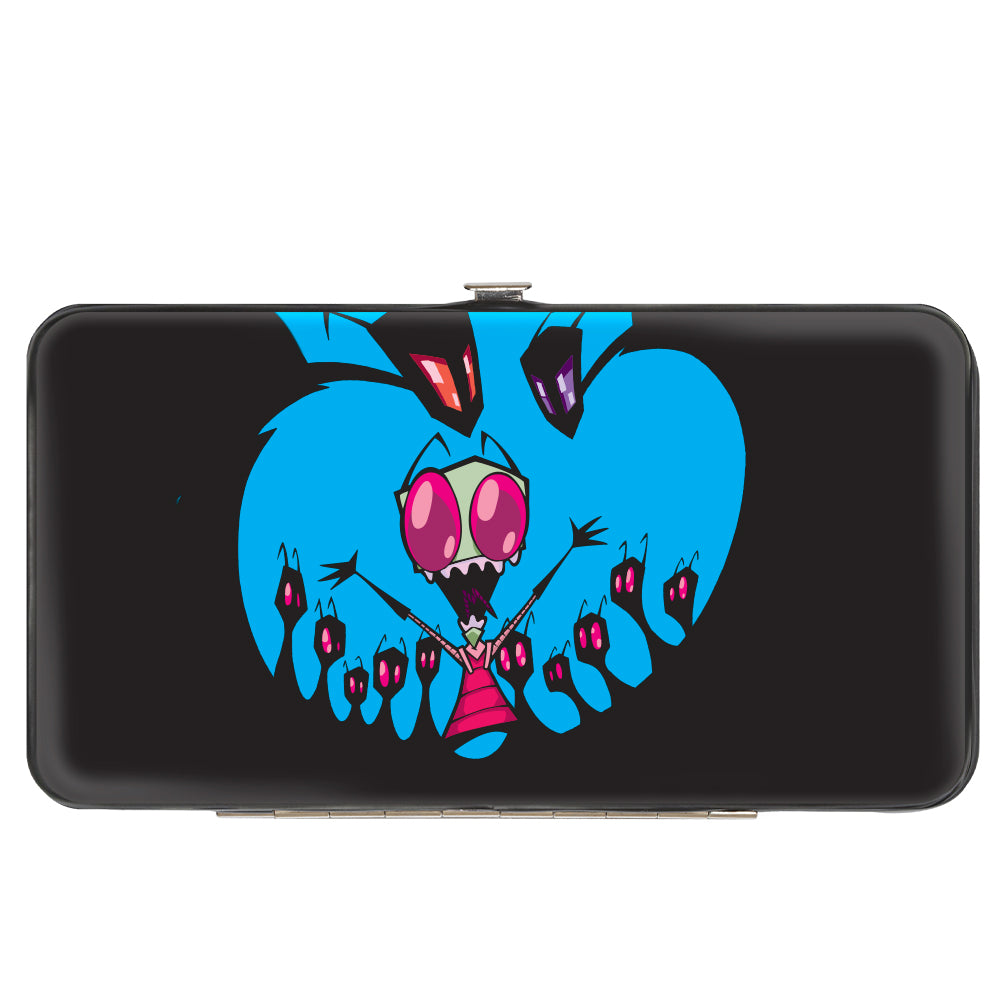 Hinged Wallet - Invader Zim and GIR ALIEN LIFE Pose Blue + Zim with Aliens Pose Black Hinged Wallets Invader Zim