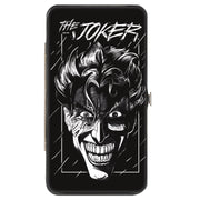 Hinged Wallet - THE JOKER Smiling Face Sketch Black/White Hinged Wallets DC Comics