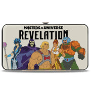 Hinged Wallet - MASTERS OF THE UNIVERSE REVELATION Group Pose and Title Logo White/Black Hinged Wallets Masters of the Universe