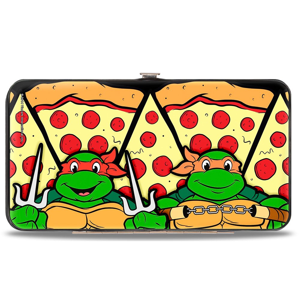 Hinged Wallet - Turtle Battle Poses Pizza Hinged Wallets Teenage Mutant Ninja Turtles