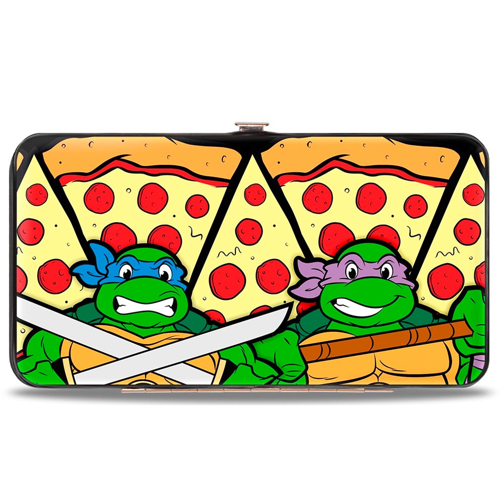 Hinged Wallet - Turtle Battle Poses Pizza Hinged Wallets Teenage Mutant Ninja Turtles