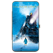 Hinged Wallet - THE POLAR EXPRESS Engine Car Light Beam Scene Hinged Wallets The Polar Express
